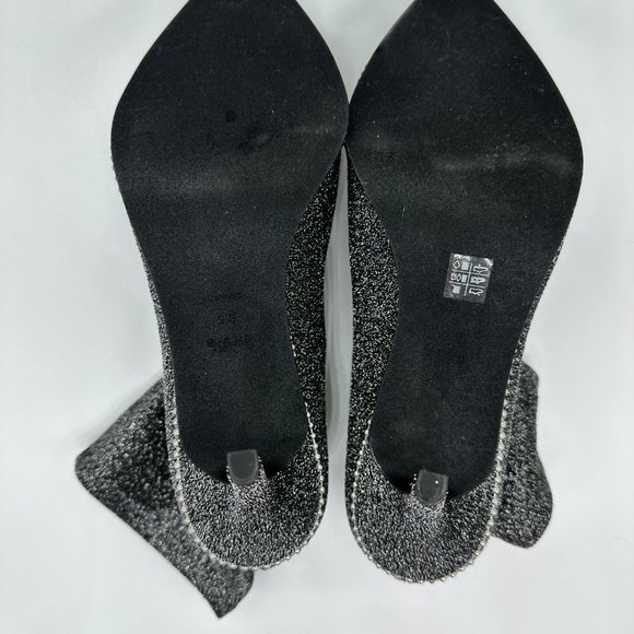 Coach Silver Whitny Bootie Size 9.5 shimmery metallic knit - Picture 4 of 5